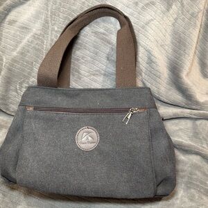 K2 Classic Gray Canvas Shoulder Bag